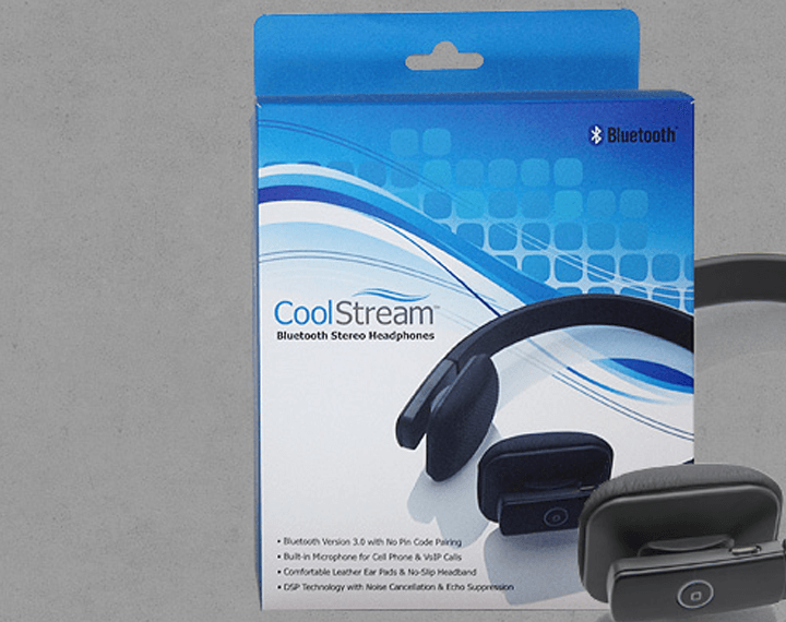 CoolStream Bluetooth Headphone Package Design