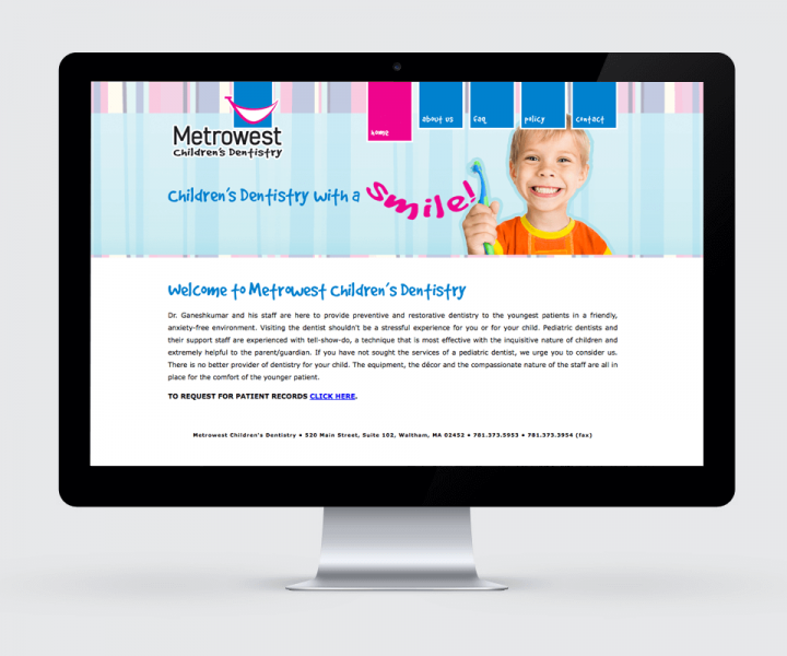 metrowest dental website design