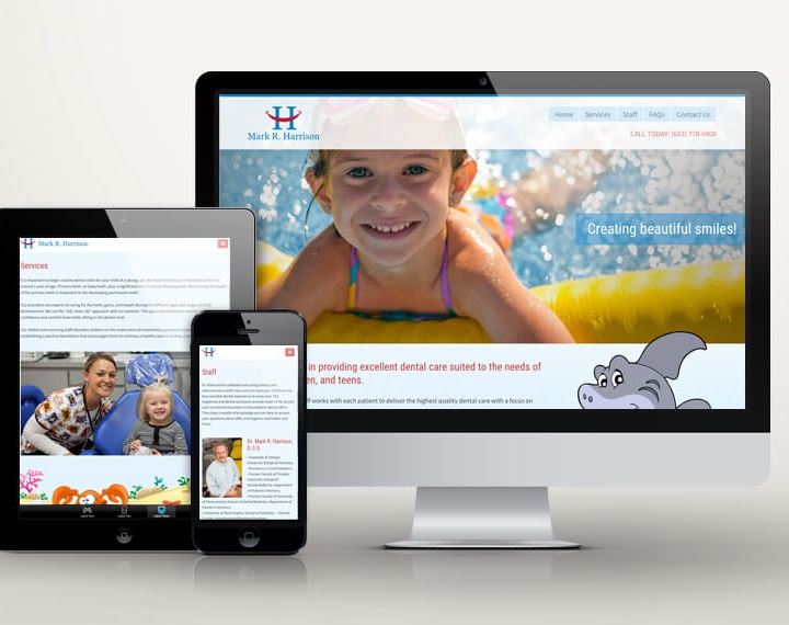dr mark harrison responsive web site