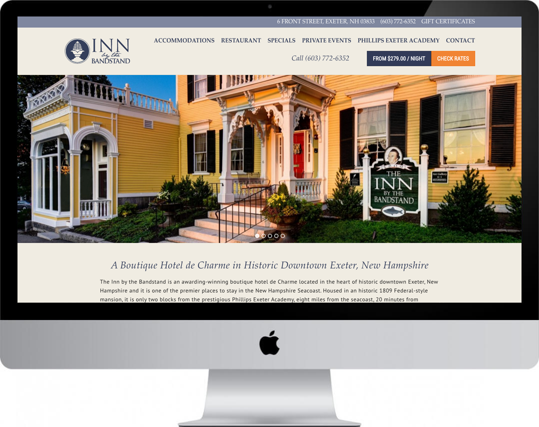 inn-by-the-bandstand website design